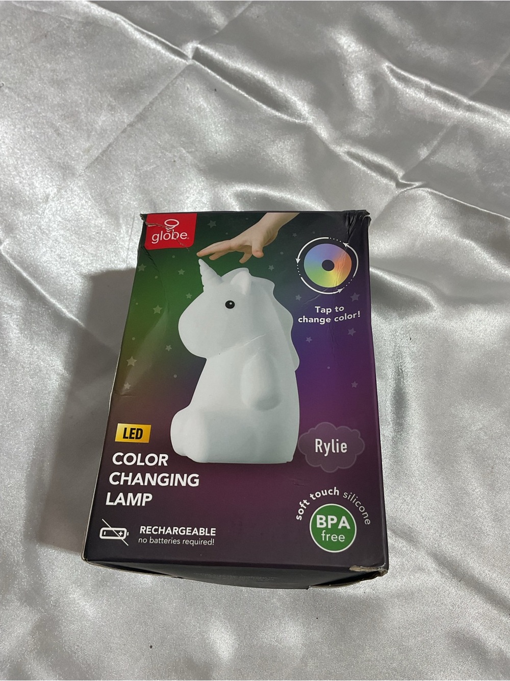 globe Rylie White LED Color Changing Unicorn touch